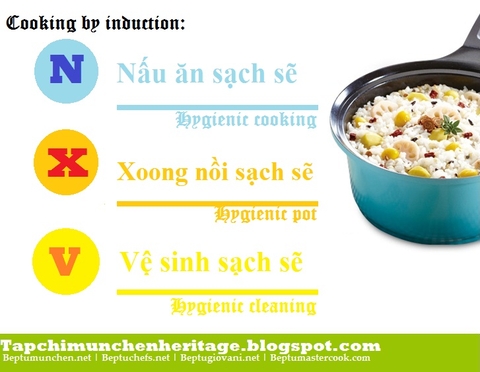 Bếp từ nấu ăn vệ sinh