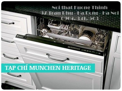 Hình ảnh giá để bát long lanh phía bên trong máy rửa bát