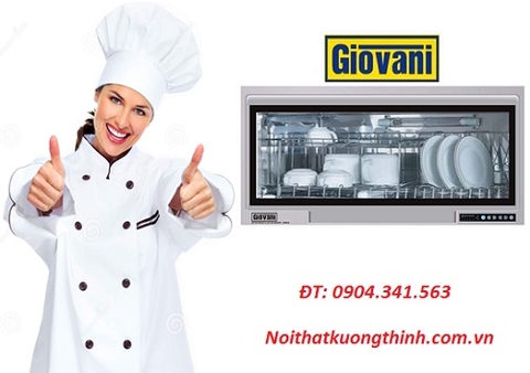 Máy sấy bát Giovani G 802S giúp sấy khô khử trùng bát đĩa nhanh chóng