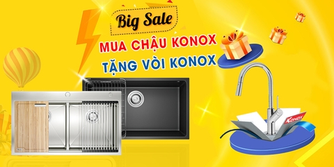 Khuyến mãi Konox cực HOT: Mua chậu tặng vòi