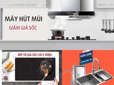 Trợ giá hết mình: Săn thiết bị bếp với giá quá ưu đãi, giảm cực ngon lên đến tiền triệu