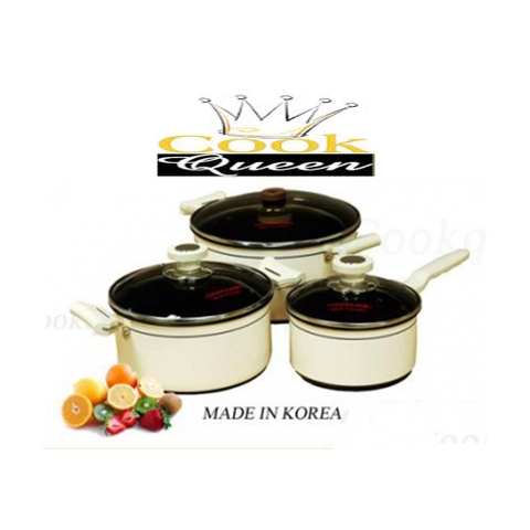Bộ nồi CookQueen 3 chiếc Hàn Quốc