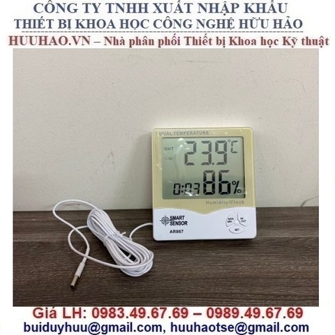 NHIỆT ẨM KẾ ĐIỆN TỬ SMART SENSOR AR867