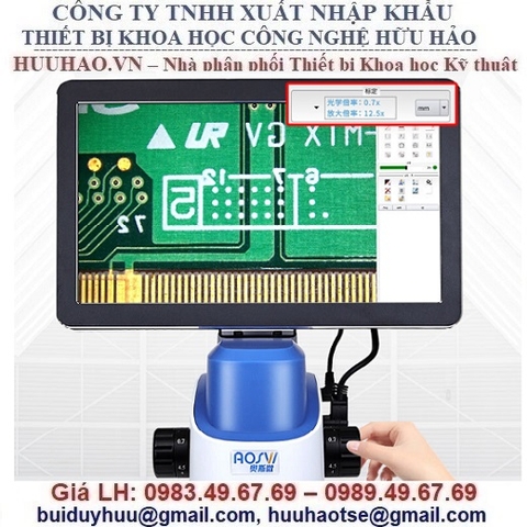KÍNH HIỂN VI ĐO LƯỜNG TÍCH HỢP MÀN HÌNH AOSVI HM203C