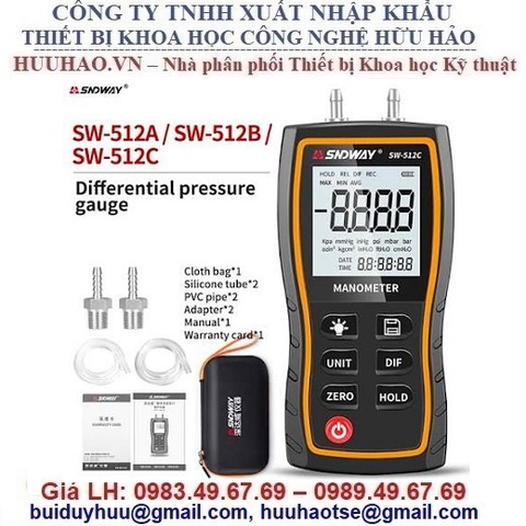MÁY ĐO ÁP SUẤT VI SAI SNDWAY SW-512C