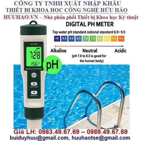 BÚT ĐO PH/TDS/EC/SALT/TEMP/S.G/ORP/H2/Fertile/Resistivity