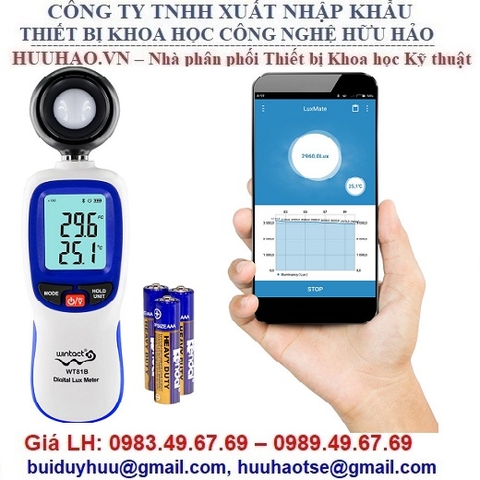 MÁY ĐO ÁNH SÁNG, NHIỆT ĐỘ WT81B WINTACT