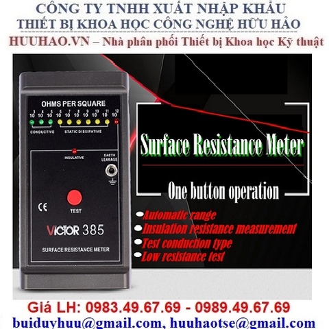 ĐỒNG HỒ ĐO ĐIỆN TRỞ CÁCH ĐIỆN VICTOR 385
