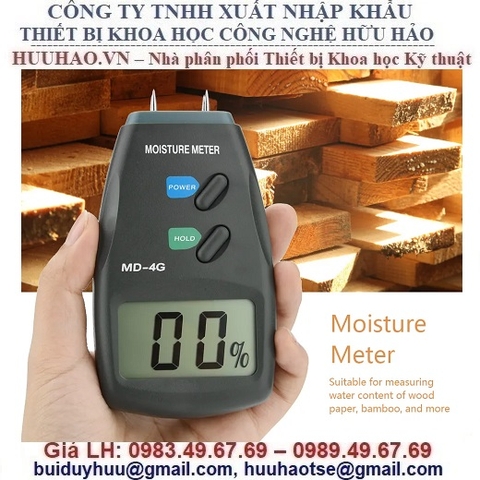 MÁY ĐO ĐỘ ẨM GỖ, GIẤY, TƯỜNG MD-4G