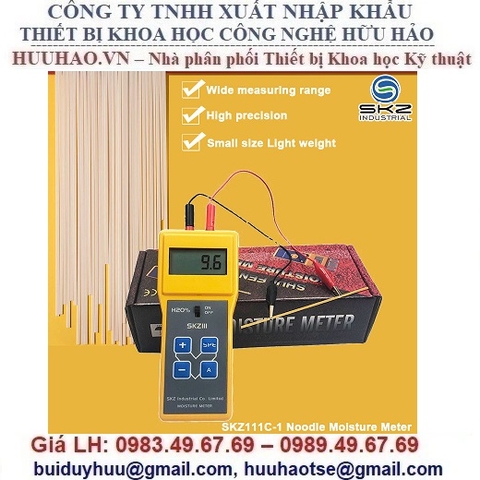 MÁY ĐO ĐỘ ẨM SỢI MÌ, MIẾN CẦM TAY SKZ111C-1