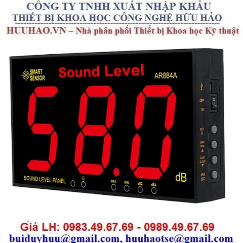 Máy đo mức âm thanh gắn tường Smartsensor AR884A