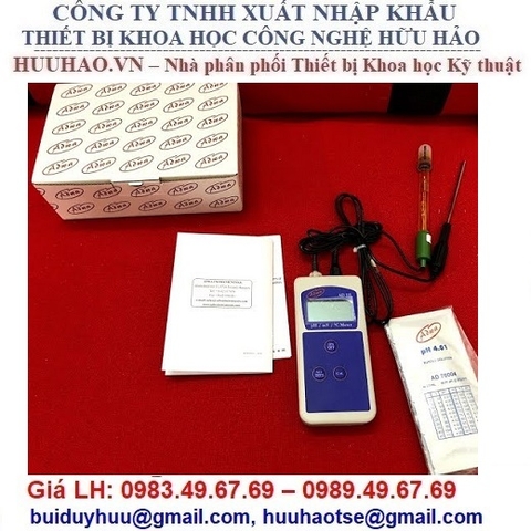 MÁY ĐO pH, mV, NHIỆT ĐỘ CẦM TAY AD111 ADWA