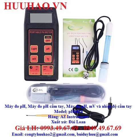 BẢNG GIÁ MÁY ĐO pH CẦM TAY pH8424