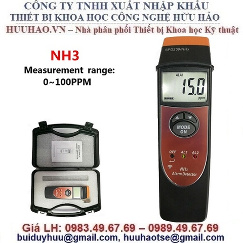 MÁY DÒ KHÍ NH3 AMONIAC SPD209/NH3 0~100PPM