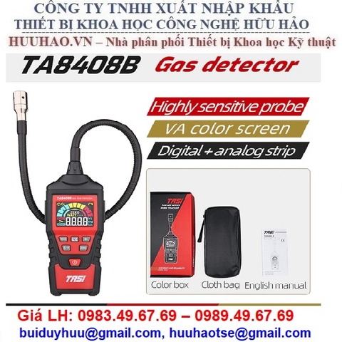 MÁY PHÁT HIỆN RÒ RỈ KHÍ GAS, KHÍ CHÁY TA8408B