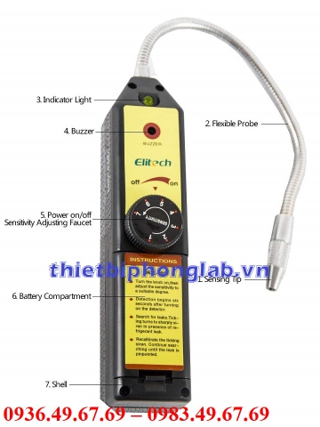 Máy phát hiện rò rỉ khí gas Elitech WJL-6000
