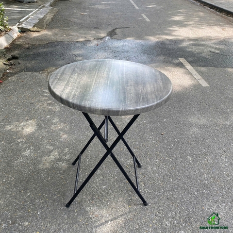 Bàn cafe gấp gọn 3D tròn 60cm