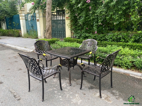 Bộ bàn ghế nhôm đúc BGND-V90QT