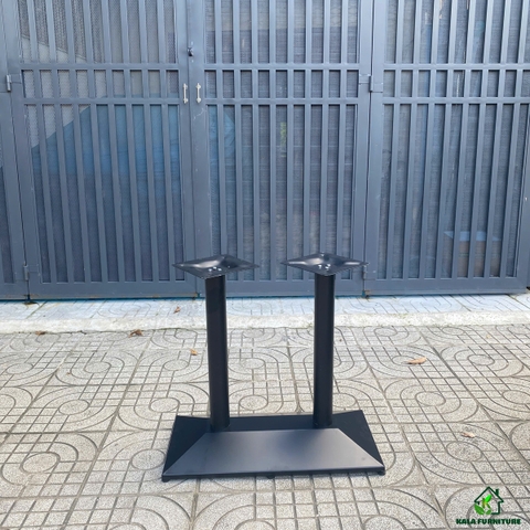 Chân bàn sắt đôi mâm vuông vồng 400x800mm CS-D4080