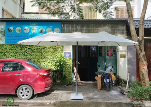 Ô dù chính tâm đôi 4.45m