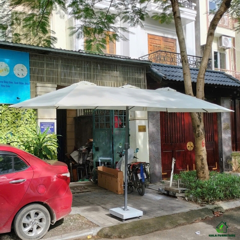 Ô dù chính tâm đôi 4.45m