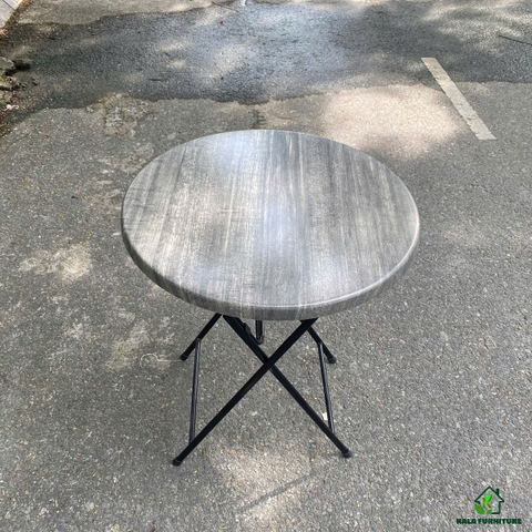 Bàn cafe gấp gọn 3D tròn 60cm