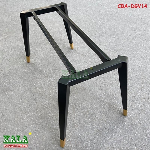 Chân bàn ăn đa giác vàng 800x1400mm CBA-DGV14