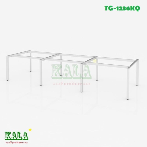 Chân bàn văn phòng tam giác không quỳ 1200x3600mm (TG-1236KQ)