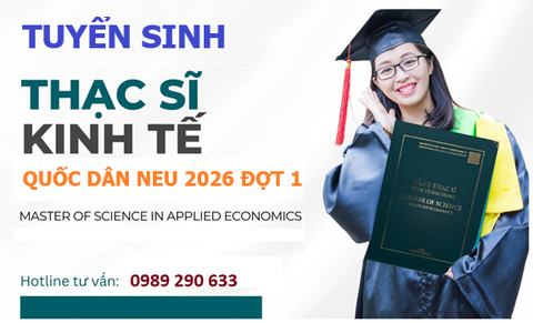 Thông báo Tuyển Sinh lớp OTCH ôn thi Cao học Thạc sĩ KTQD NEU T6.2026 (đợt 1)