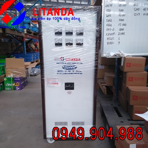 BIẾN ÁP 3 PHA 380V/ 220V 50KVA - LITANDA DÂY ĐỒNG THẾ HỆ MỚI GIÁ TỐT