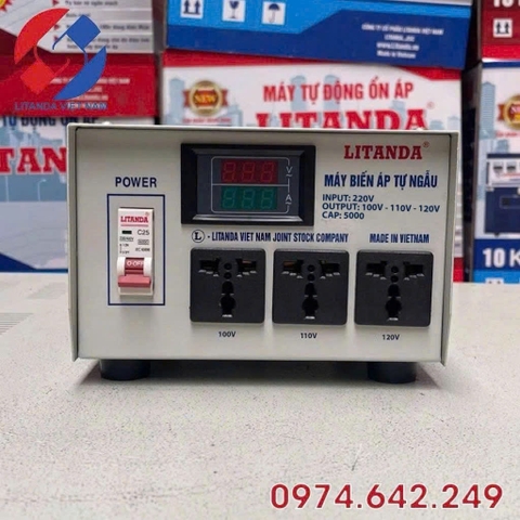 Biến Áp LiOA 5KVA Đổi Nguồn 220V Sang 100V, 110V Và 120V