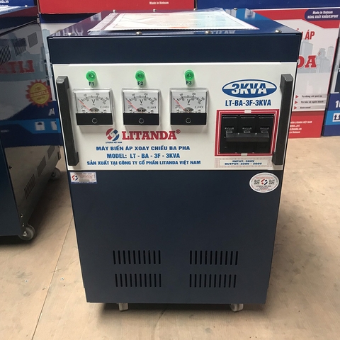 Biến Áp Litanda 3KVA 3 Pha Input 380V Output 220V/ 200V