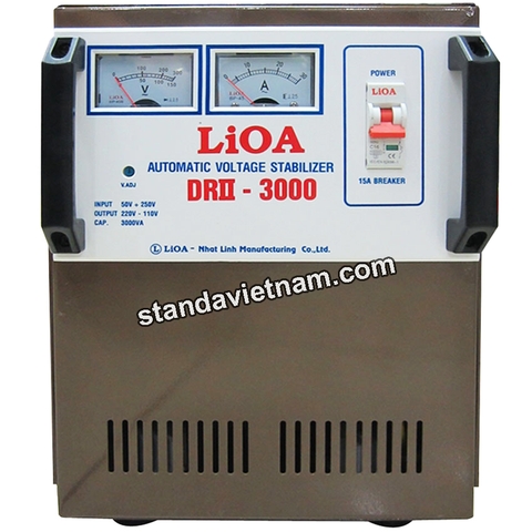 Ổn áp Lioa 3KVA DRII-3000 | LIOA 3KVA DẢI 50V ĐẾN 250V