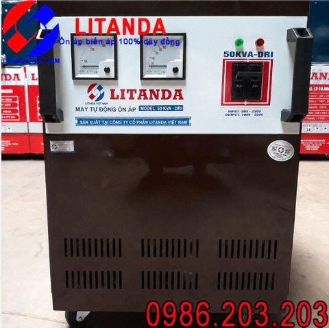 Lioa 50KVA Chuẩn Chính Hãng Dải 150V-250V Dây Đồng 100% Giá Tốt Nhất