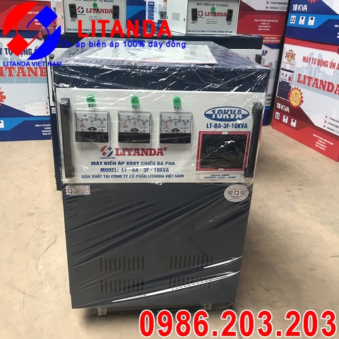 Máy Biến Áp 3 Pha 380V/ 220V/ 200V 10KVA Litanda 2021 Giá Tốt Nhất