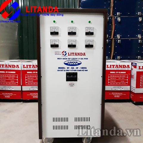 Biến Áp Cách Ly 380v/220v/200V 10KVA Litanda 3 Pha Thế Hệ Mới