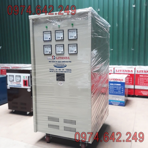 Máy Biến Áp Litanda 100KVA 3 Pha, Biến Áp Tự Ngẫu Dây Đồng Giá Rẻ Nhất.