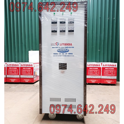 Máy Biến Áp Litanda 50KVA 3 Pha 50KW Dây Đồng 100% Giá Bao Nhiêu Tiền.