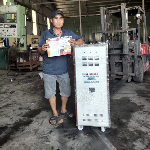 Máy Biến Áp Tự Ngẫu 50KVA 3 Pha Litanda Dây Đồng 100% Mới 2023