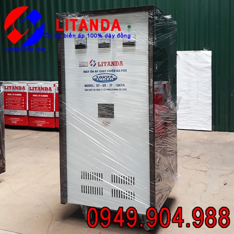 Máy Ổn áp 10KVA Litanda 3 Pha Dây Đồng 100% Duy Nhất Ở Việt Nam