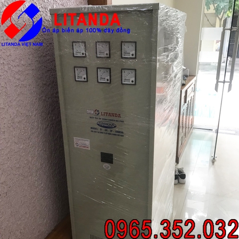 MÁY ỔN ÁP LITANDA 100KVA 3 PHA DẢI 260V GIAO ĐẾN CÔNG TY TNHH THIÊN PHÚ HD TẠI HẢI DƯƠNG