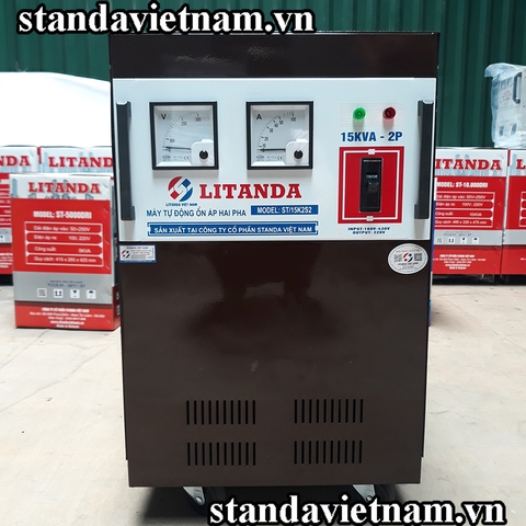 Ổn Áp 2 Pha Lửa 15KVA Litanda NEW 2020 Chính Hãng Dây Đồng Giá Tại Kho