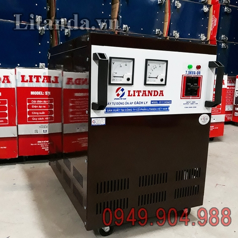 Ổn Áp Cách Ly 7,5KVA 1 Pha Litanda NEW 2020 Ổn Định Điện, Chống Giật