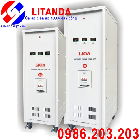 Ổn áp LiOA 100KVA 3 pha DR3-100K II Dải 160V-430V NEW 2021 Giá Tốt