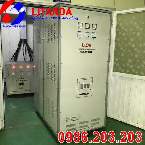 Ổn áp LiOA 1200KVA 3 pha SH3-1200K II 1200KW Giá Bao Nhiêu? Mua Ở Đâu