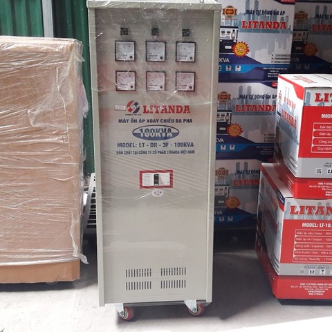 Ổn Áp Litanda 100KVA 3 Pha 100% Dây Đồng Giá Rẻ Đời Mới 2023