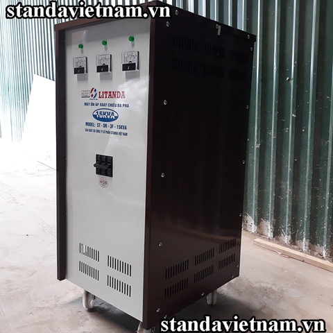 Giá Ổn Áp Litanda 15KVA 3 Pha 15KW Dải 160V & 260V New 2020 Dây Đồng