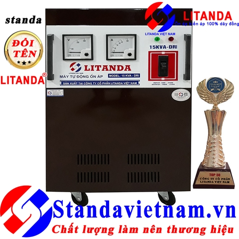 Ổn Áp Litanda 15KVA Dải 50V-250V Thế Hệ Mới 2020 Dây Đồng 100% Giá Tốt.