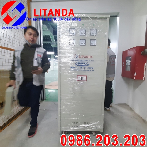 Ổn Áp Litanda 200KVA 3 Pha 200KW Giao Tại Cty CP Thương Mại & Kỹ Thuật CSC Tín Phát Ở Thanh Trì - HN