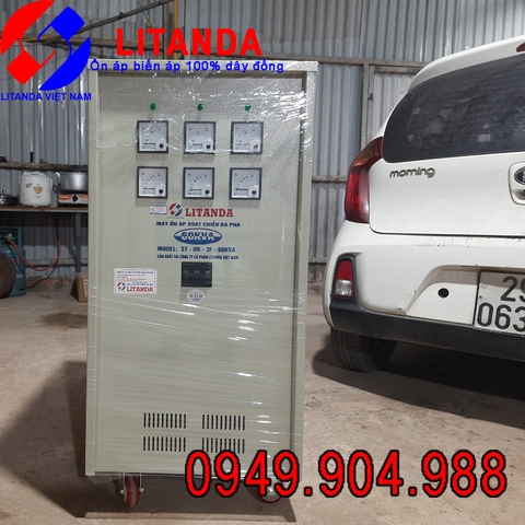 Ổn Áp Litanda 60KVA 3 Pha Phiên Bản Mới 2021 Giao Đến Khách Hàng Có Địa Chỉ Tại Thanh Hóa